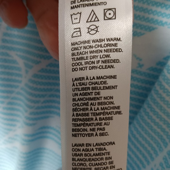 Nat Nast Luxury Originals Mens XL Polo Shirt Blue White Striped Leaf Print - Picture 5 of 11